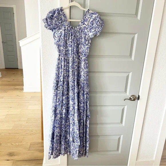 NWT ASTR Viona Floral Off Shoulder Ruffle Maxi Dress - Picture 3 of 5